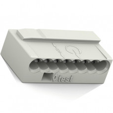 Wago MICRO-Verbindungsdosenklemme 8-Leiter-Klemme 0,6-0,8 mm² lichtgrau