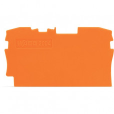 Wago Abschluss- und Zwischenplatte 1 mm orange