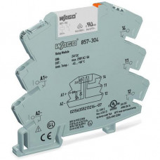 Wago Relaismodul DC 24V 1 Wechsler 6A grau 857-304