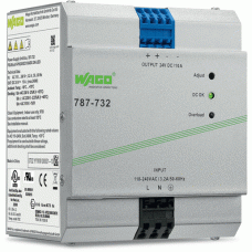 Wago Stromversorgung Eco 1-phasig Ausgangsspannung DC 24V Ausgangsstrom 10A DC-OK LED 4,00 mm² 787-732