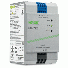 Wago Stromversorgung Eco 1-phasig Ausgangsspannung DC 24V Ausgangsstrom 5A DC-OK LED 4,00 mm² 787-722