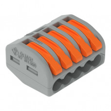 Wago 5-Leiter Klemme 0,08-4 mm² mit Betätigungshebeln 222-415