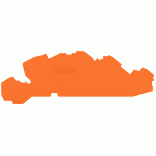 Wago Abschluss- und Zwischenplatte 1 mm orange