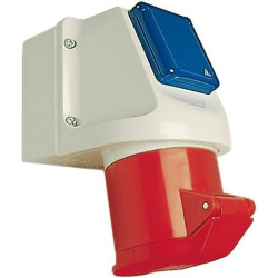 Walther CEE Wandgerätedose Kombi 5-polig 16A 400V 6h IP44 114 Walther CEE Wandgerätedose Kombi 5-polig 16A 400V 6h IP44 114