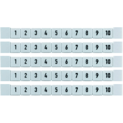 Weidmüller Klemmenmarkierer 5x5 mm Polyamid Ziffern Nr. 1-10 (10 Stk) Weidmüller Klemmenmarkierer 5x5 mm Polyamid Ziffern Nr. 1-10 (10 Stk)