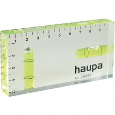 Haupa Acryl-Wasserwaage HUPmini mit 2 Mess-Skalen 100 x 50 x 15 mm