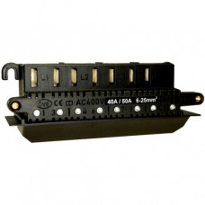 Bruchmann Steckleiste 4-polig (3P+N) Drehstrom 50A gG DUO-Anschluss Type 1005