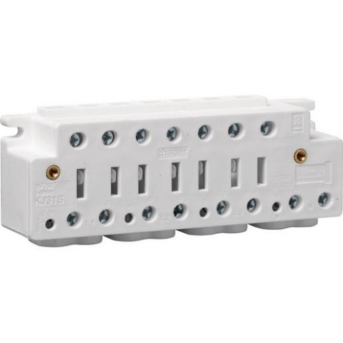 Hager Zählersteckklemme 100A mit Abdeckung KJ31S